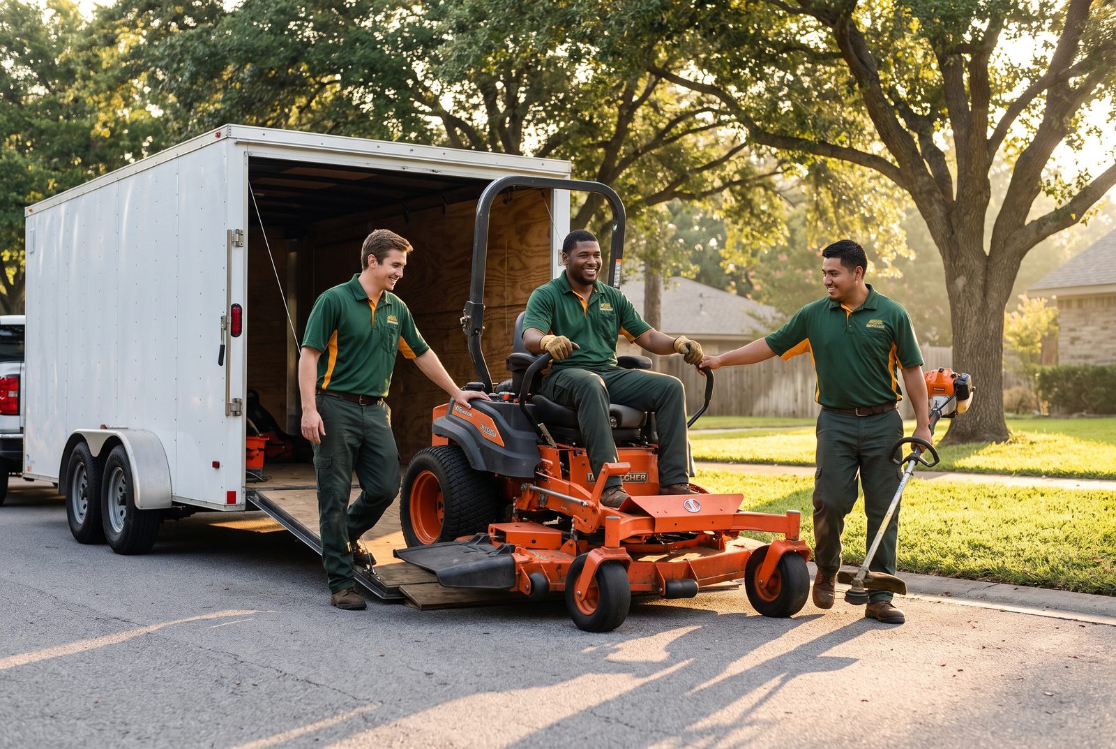 Crew at work